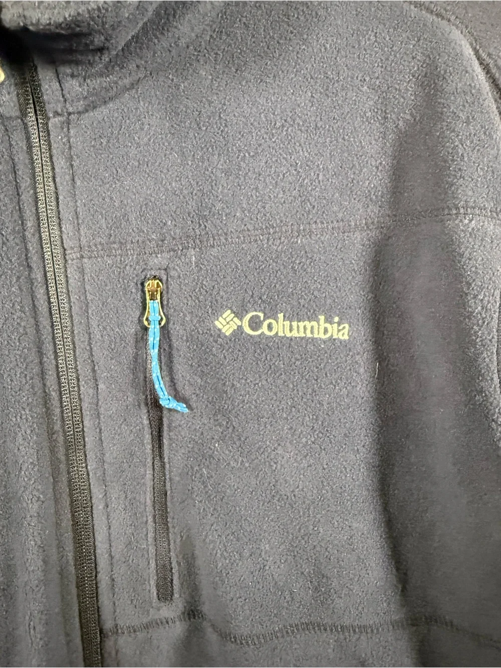 Columbia Navy Full-Zip Lightweight Fleece Jacket